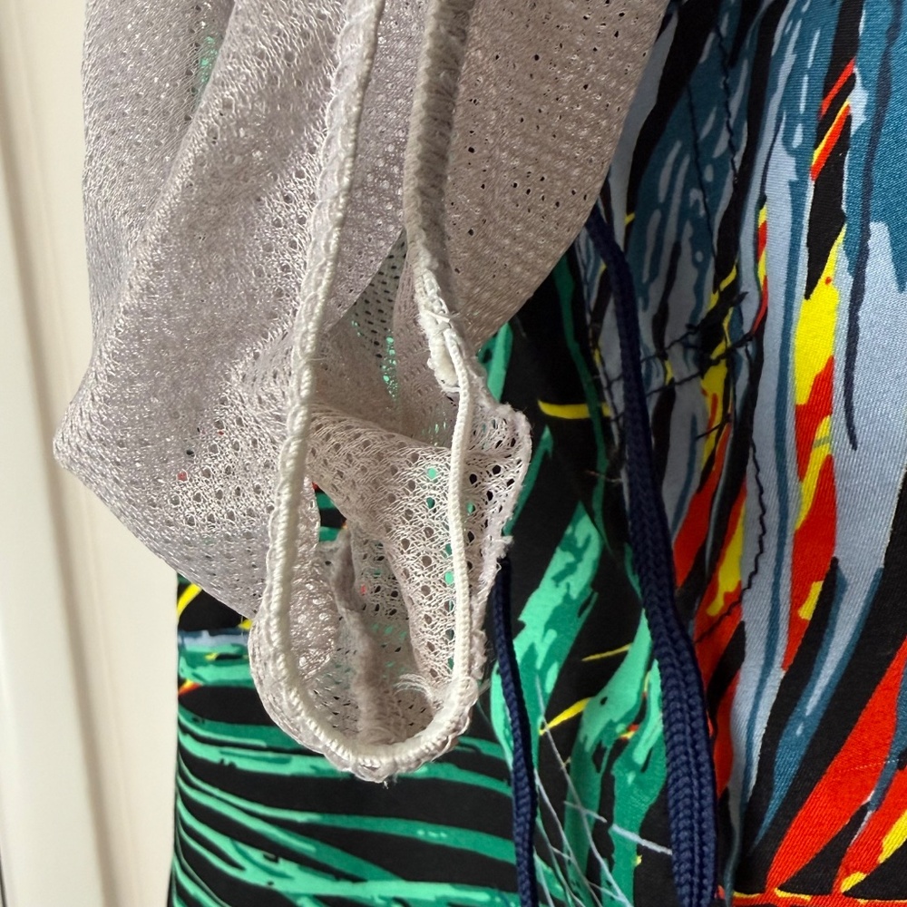 Burnside Mens Tropical Palm Print Lined Board Short Swim Trunks Medium - Picture 10 of 13